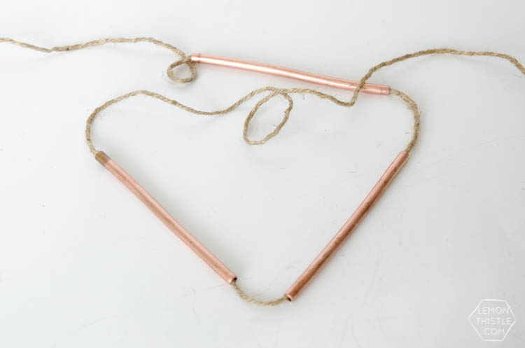 DIY Copper Pipe Bunting