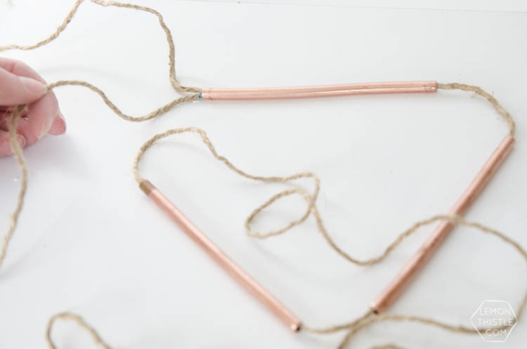 DIY Copper Pipe Bunting
