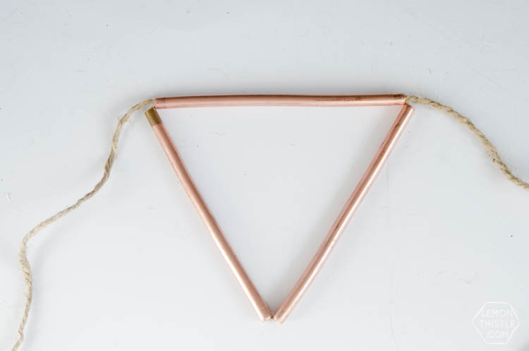 DIY Copper Pipe Bunting