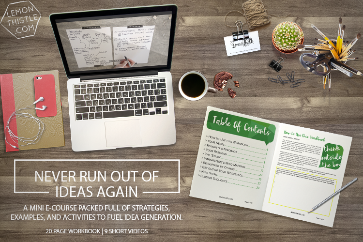  Never Run Out of Ideas Again Share Mini E Course... I love the look of this one!