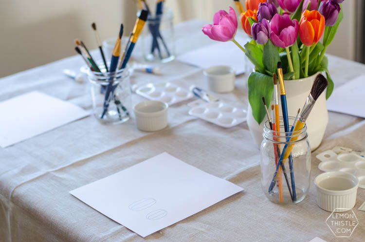 Painting Party Baby Shower and ABC Baby Book
