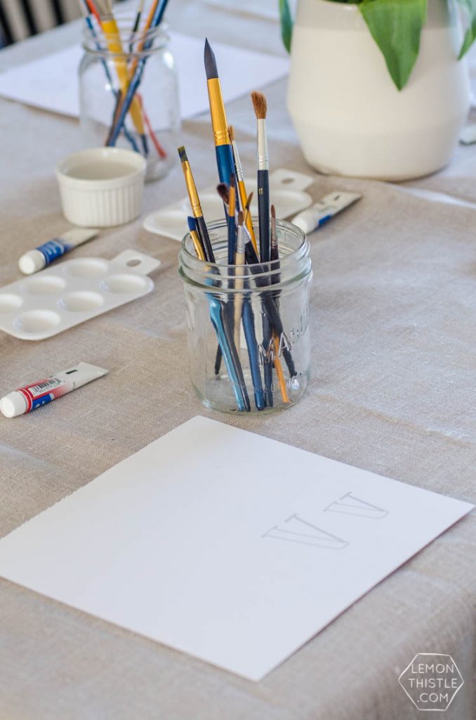 Painting Party Baby Shower and ABC Baby Book