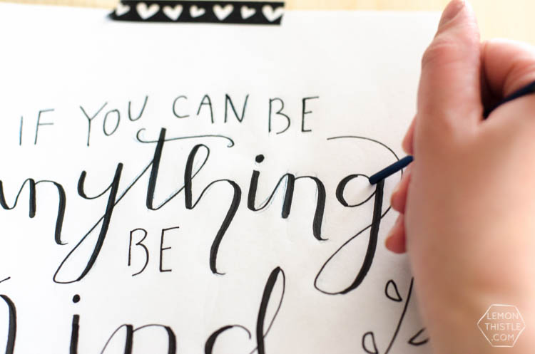 DIY Birch Plywood Hand Lettered Wall Hanging 