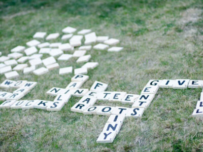 DIY Yard Games- I love the idea of having dominoes in my backyard-and speed scrabble!
