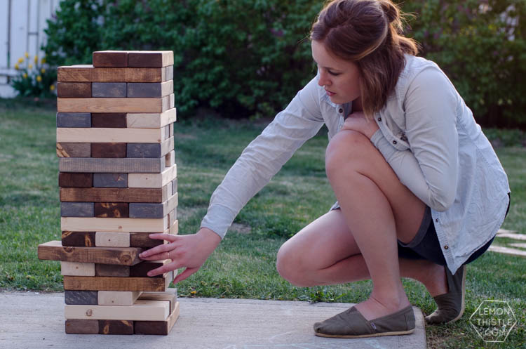 DIY Yard Games- I love this! I've seen Jenga but it's so much fun to have options!