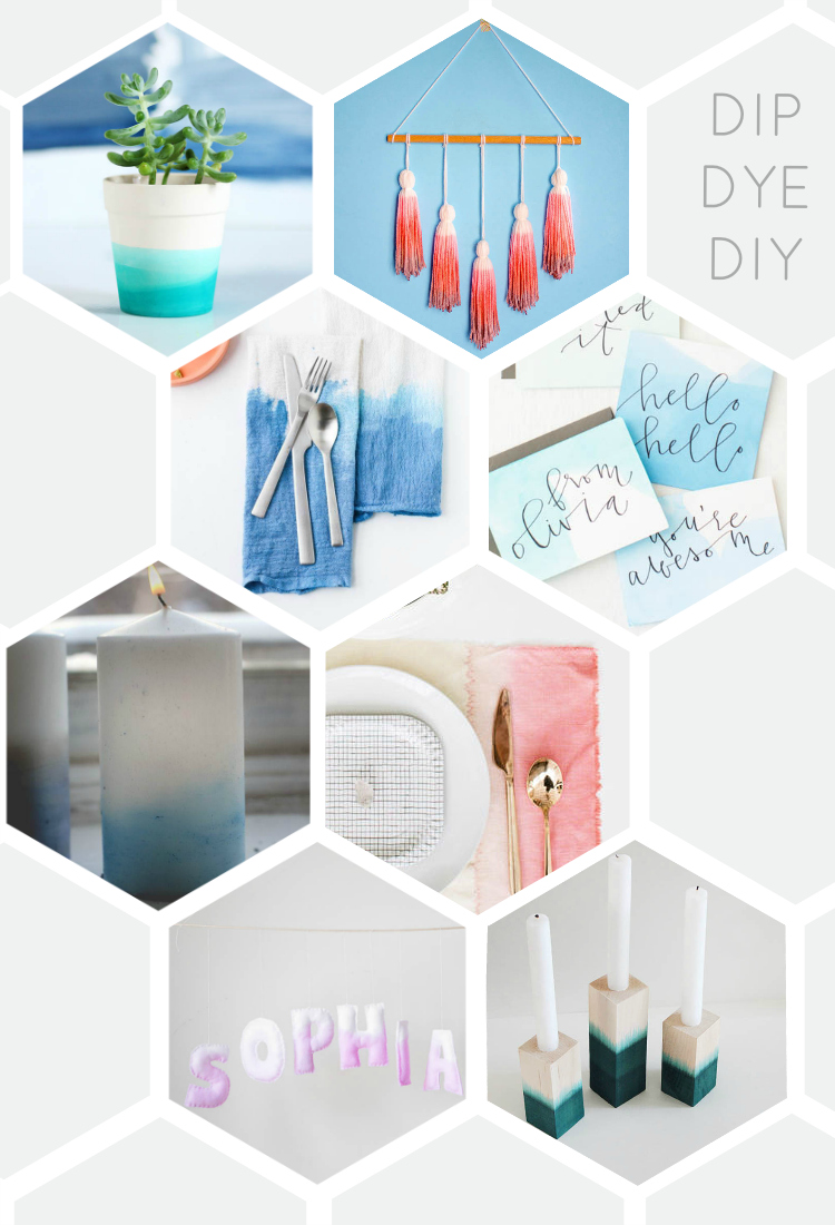 8 Dip Dye DIYs to Try... I love the ombre look! I have to try some of these