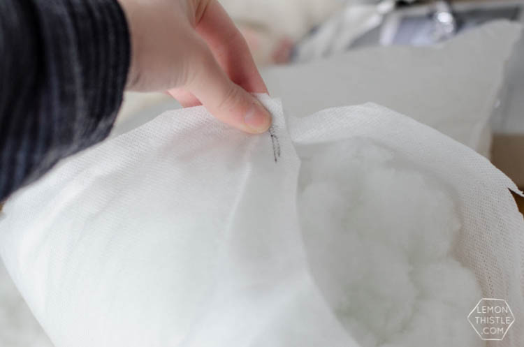 DIY Vintage Oats Pillow Cover