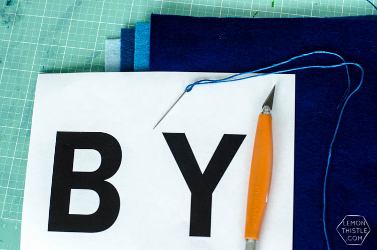 DIY Ombre Felt Lettered Garland... I love this 'Oh Baby' one! So fun for a little boy's baby shower