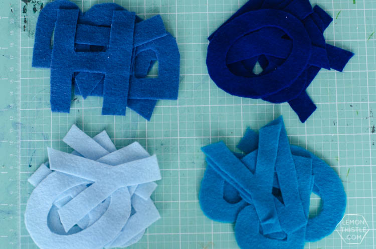 DIY Ombre Felt Lettered Garland... I love this 'Oh Baby' one! So fun for a little boy's baby shower