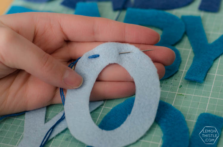 DIY Ombre Felt Lettered Garland... I love this 'Oh Baby' one! So fun for a little boy's baby shower