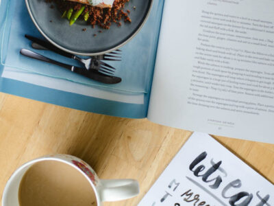 Turn any art into a dry erase meal planner! I love the hand lettering on this one