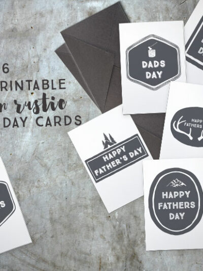 Six Free Printable Modern Rustic Fathers Day Cards... I love how simple these are!