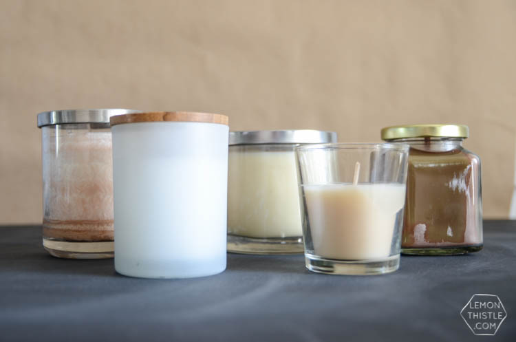 DIY Manly Candles with free printable labels- perfect gift idea for fathers day!