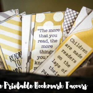 28 Free Printable Bookmarks with quotes about reading- perfect shower favor or classroom / book club gift!