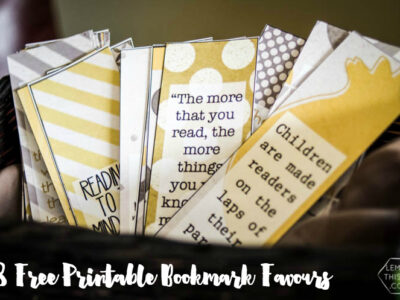 28 Free Printable Bookmarks with quotes about reading- perfect shower favor or classroom / book club gift!