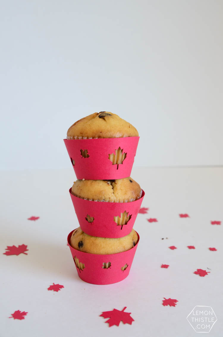 DIY Canada Day Ice Cream and Cupcake Wraps- free template!