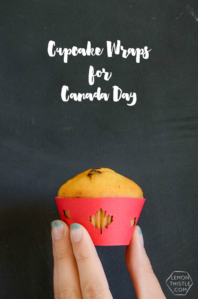 DIY Canada Day Ice Cream and Cupcake Wraps- free template!