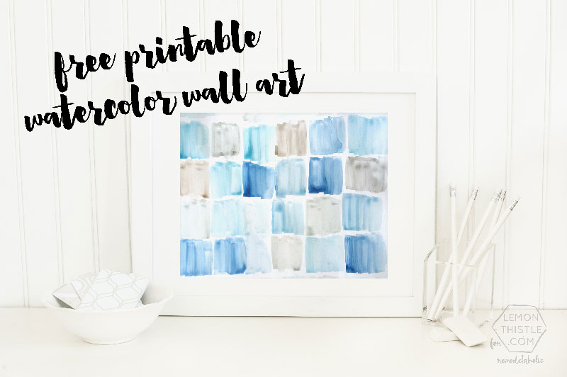 Free Printable Watercolor Wall Art