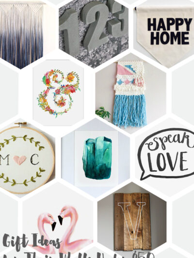 Gift Ideas for their Walls- Something awesome for their wedding shower (and every one comes in under $60!)