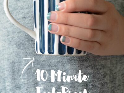 10 Minute Fool Proof Manicure... I love that I don't have to go near my cuticles!