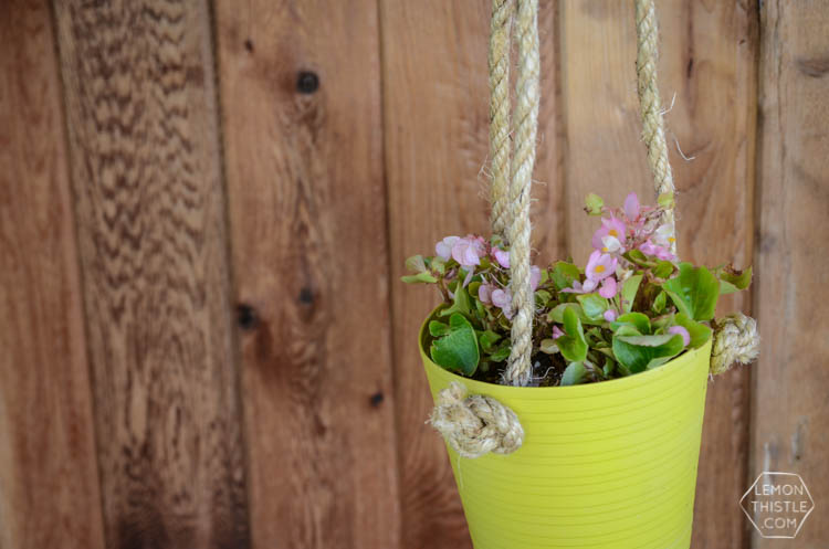 DIY Hanging Patio Planters