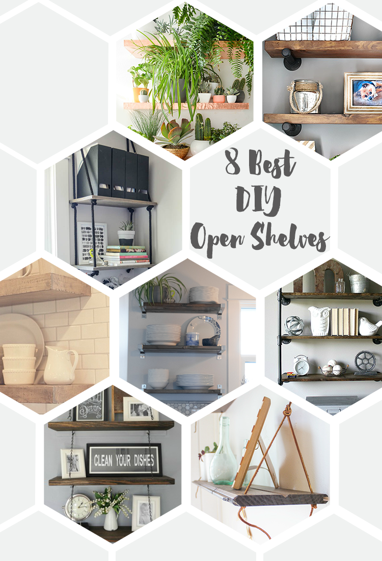 8 Best DIY Open Shelves
