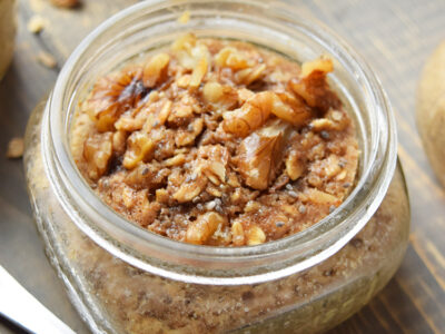 Banana Oat Walnut Loaf in a Jar- perfect grab and go snack!