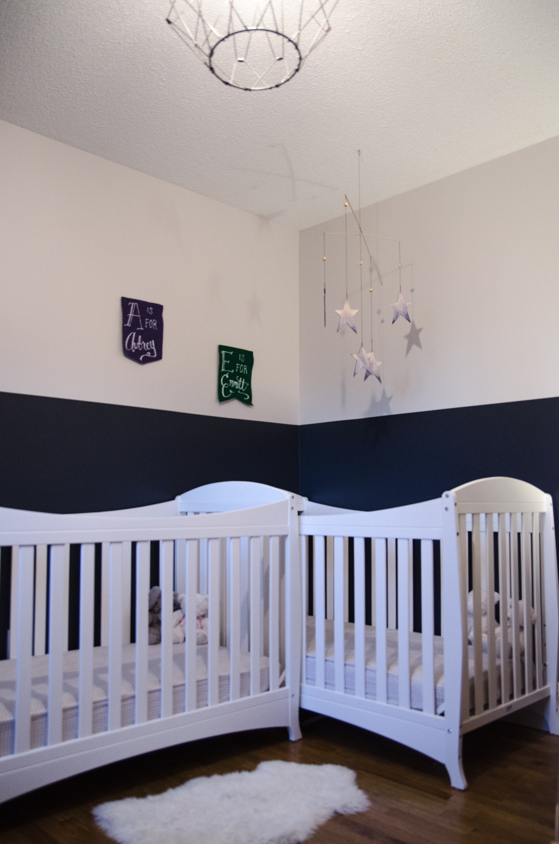 Boy Girl Twin Nursery // gender neutral but not boring!