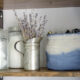 DIY Dip Dye cloth baskets made from drop cloth- soo affordable!