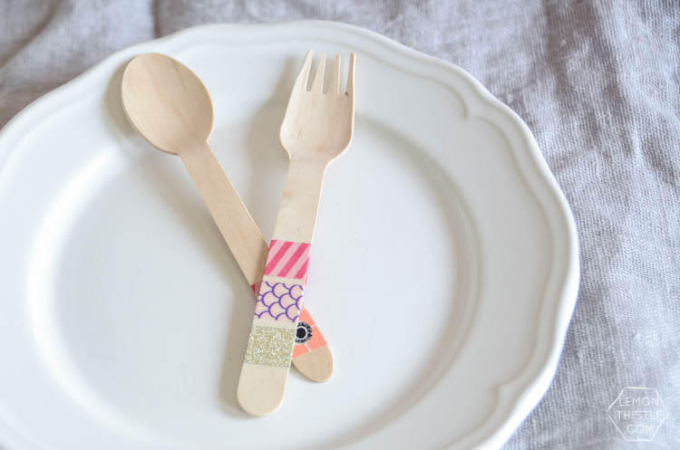 DIY Party Decor made with washi tape! So simple.