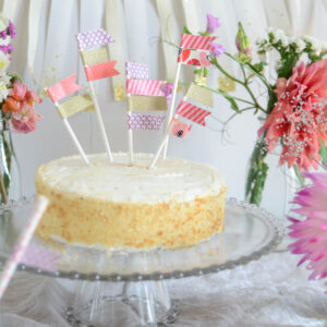 DIY Party Decor made with washi tape! So simple.