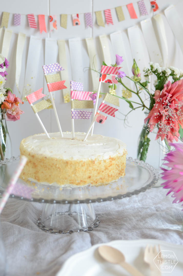 DIY Party Decor made with washi tape! So simple.