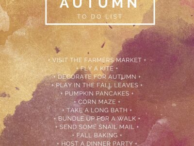 Autumn To-Do List (bucket list! but all things I want to do this fall)