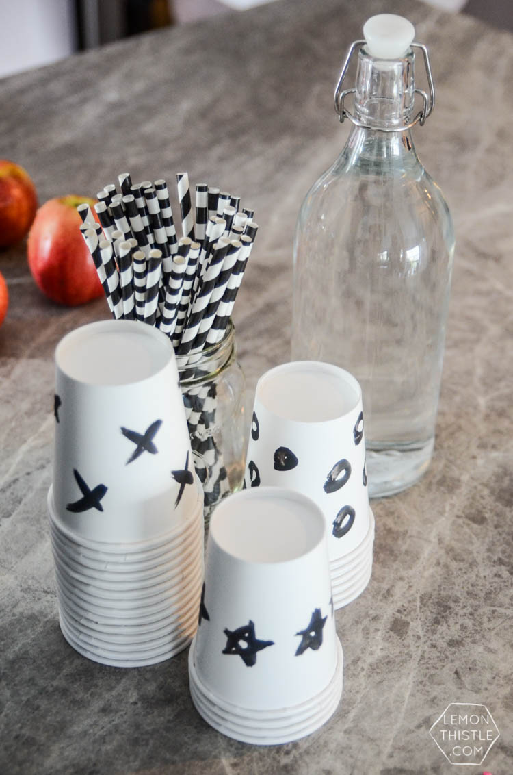 A Modern 2nd Dinosaur Party with lots of black white and neon! 