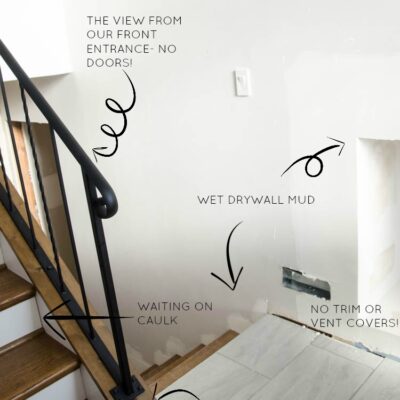 Life Doesn't Stop for Renovations- living through it with toddlers