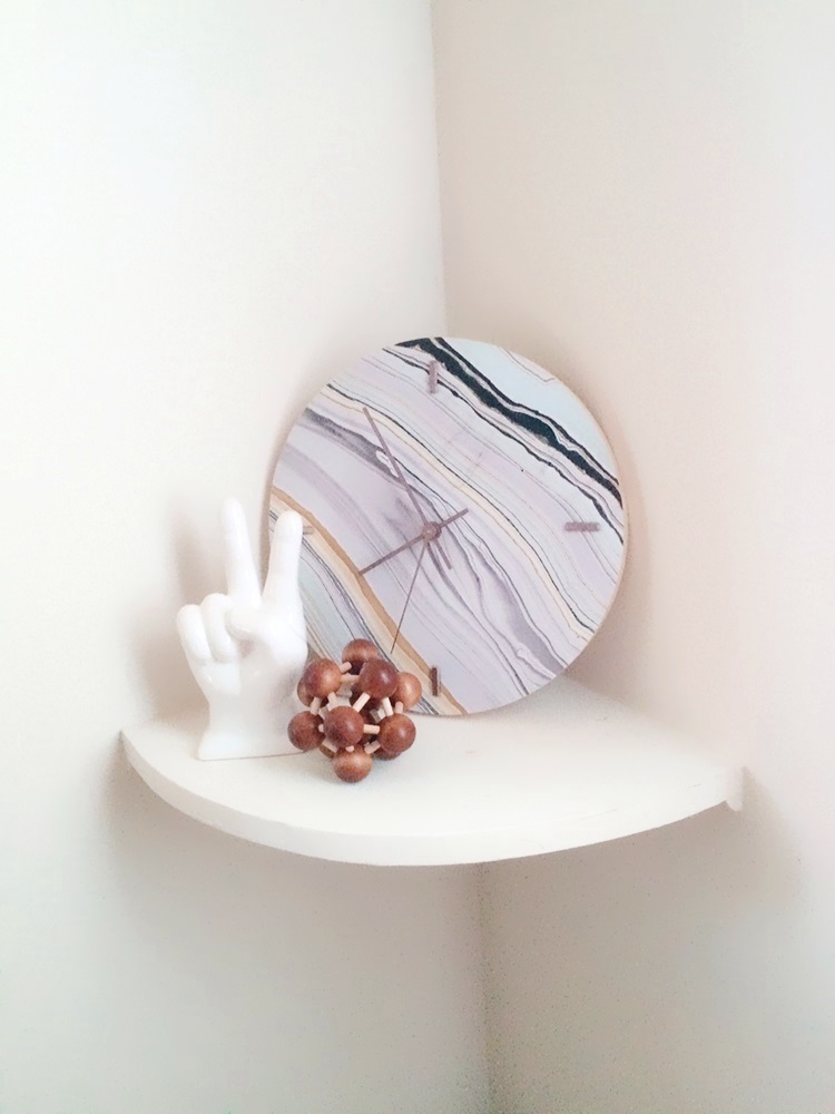 DIY Faux Marble Clock