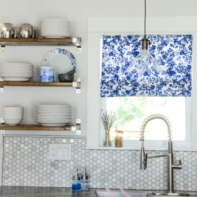 Adding personality to an all white kitchen