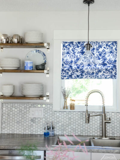 Adding personality to an all white kitchen