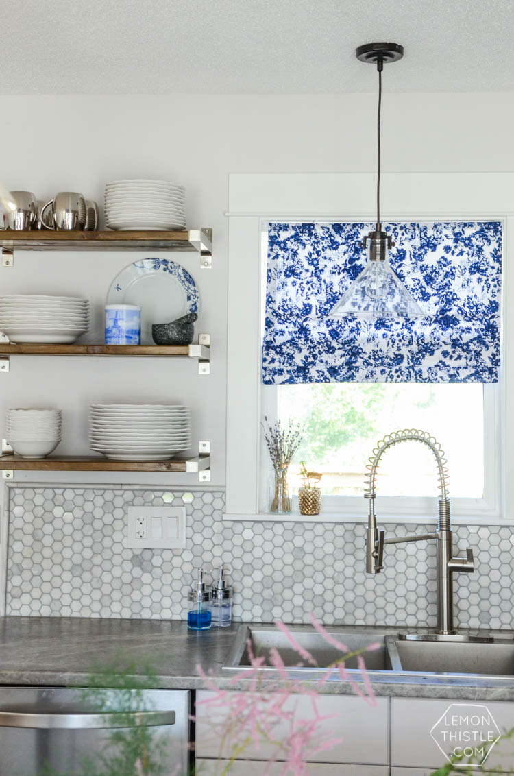 Adding personality to an all white kitchen