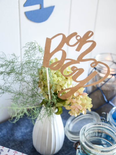 Simple Nautical Baby Shower Decorations