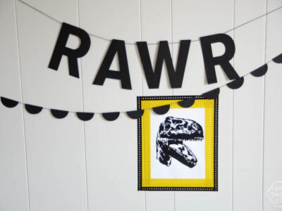DIY Modern Lettered Garland- awesome for a party or for a kids room!