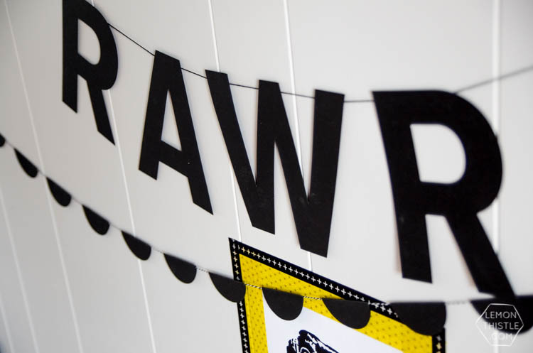 DIY Modern Lettered Garland- awesome for a party or for a kids room!