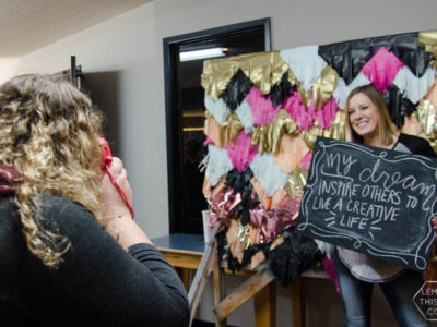 Instax Photo Booth- Dream On Conference (with fringe backdrop)