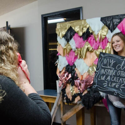 Instax Photo Booth- Dream On Conference (with fringe backdrop)