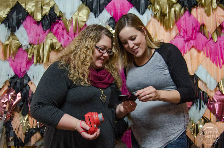 Instax Photo Booth- Dream On Conference (with fringe backdrop)