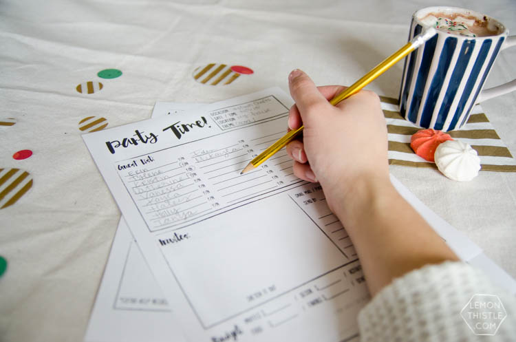Free Printable Party Planner