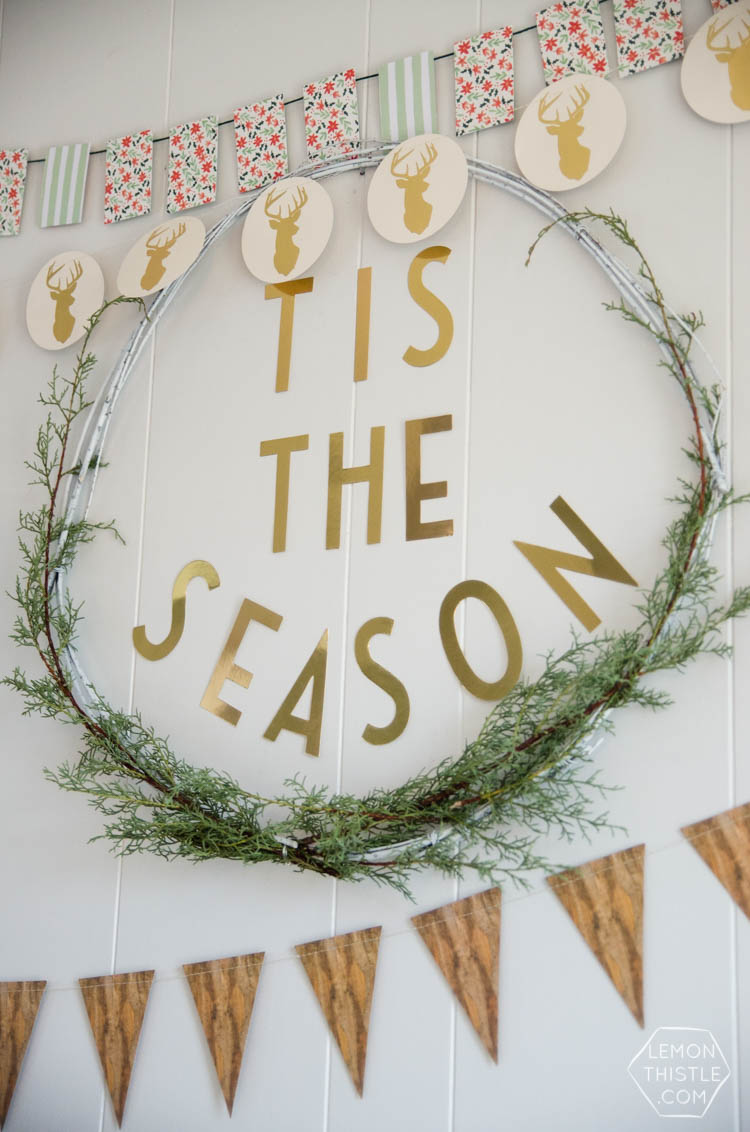 Holiday Party Table Styling Tips- a Christmas crafting and hot cocoa party!