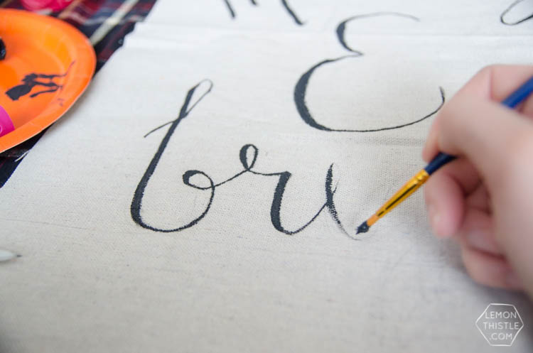 DIY Rustic Holiday Wall Hanging- with hand lettered template