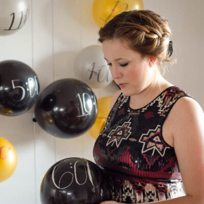 DIY Balloon Memory Wall for New Years Eve!