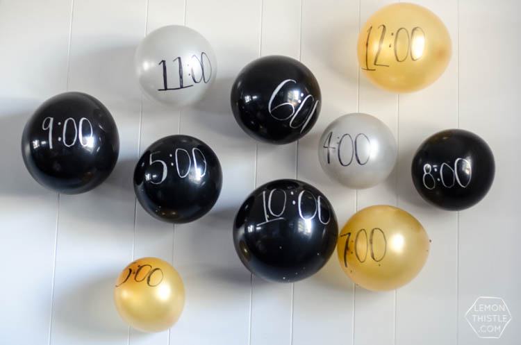 DIY Balloon Memory Wall for New Years Eve!